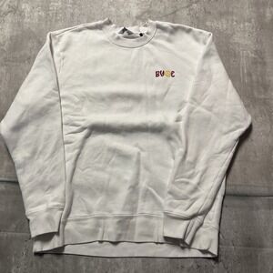 Peloton Sweatshirt White Women's Medium Bring Your Own Energy Preppy Casual